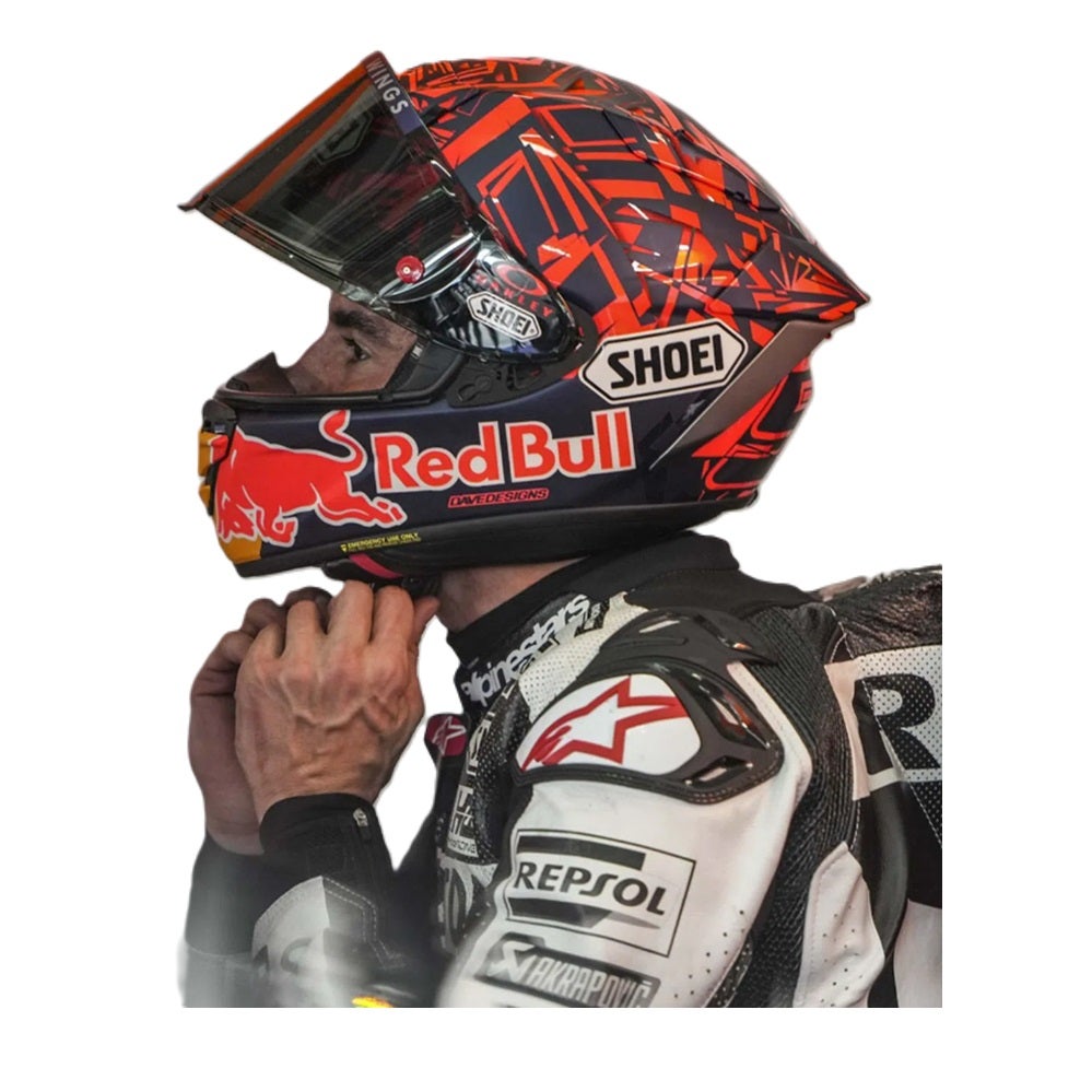 SHOEI X-Fifteen MARQUEZ DAZZLE TC-10 セキュリティ